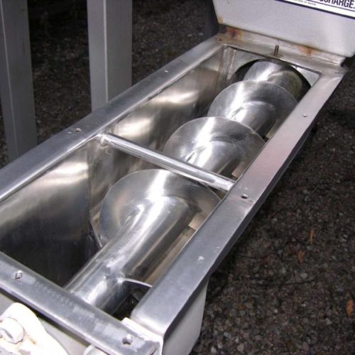 American Process S/S 7 in Dia Screw Feeder with 40 Cu Ft Hopper