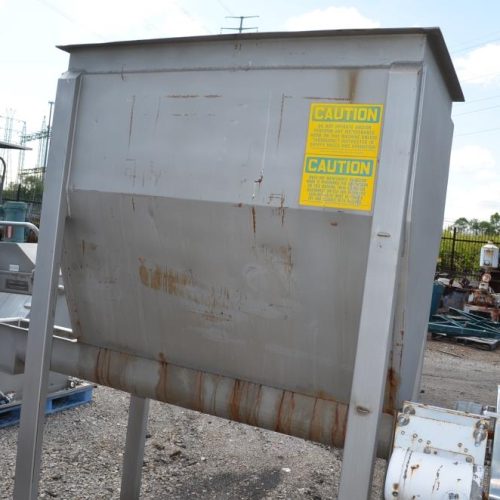 American Process S/S 7 in Dia Screw Feeder with 40 Cu Ft Hopper