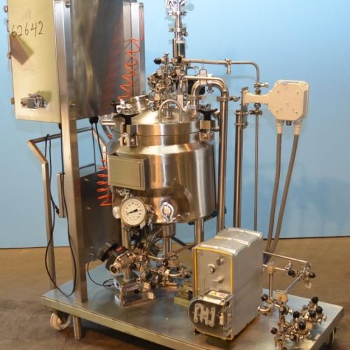 10 Gallon Lee Model 40LU S/S Jacketed Pressure Agitated Reactor