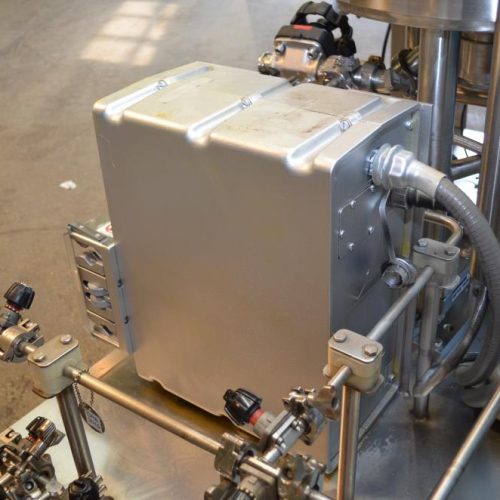 10 Gallon Lee Model 40LU S/S Jacketed Pressure Agitated Reactor