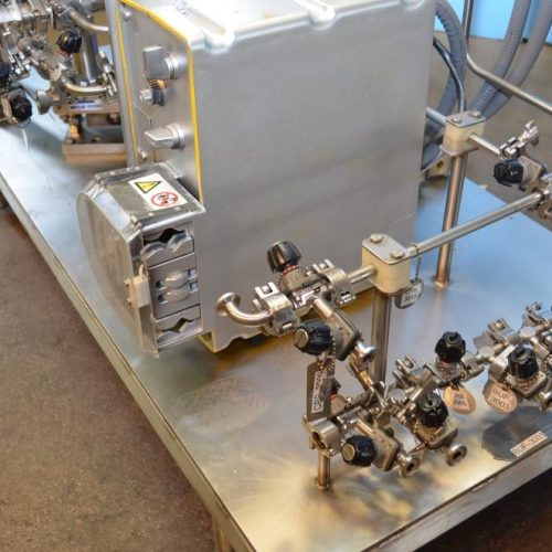 10 Gallon Lee Model 40LU S/S Jacketed Pressure Agitated Reactor