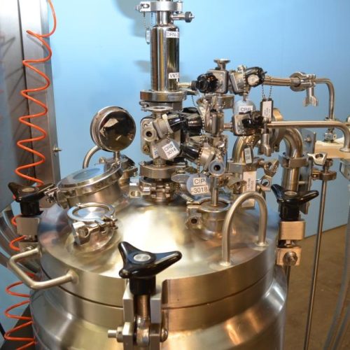10 Gallon Lee Model 40LU S/S Jacketed Pressure Agitated Reactor