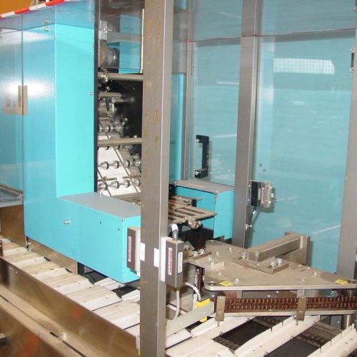 MGS MCM500 Glue S/S 1/2 in – 2.75 in Pitch Cartoner with GUK Leaflet Feeder System