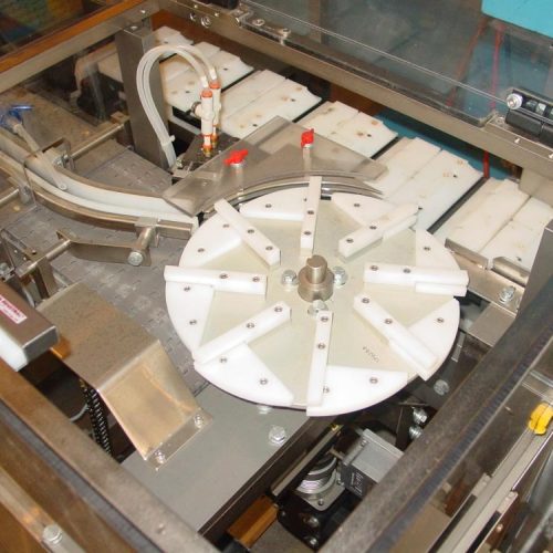 MGS MCM500 Glue S/S 1/2 in – 2.75 in Pitch Cartoner with GUK Leaflet Feeder System