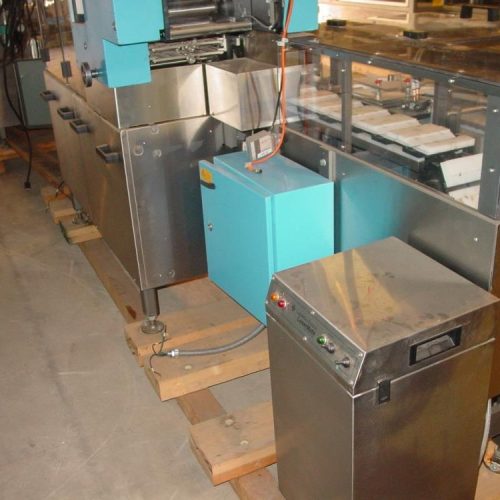 MGS MCM500 Glue S/S 1/2 in – 2.75 in Pitch Cartoner with GUK Leaflet Feeder System