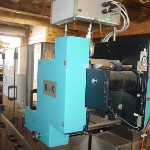 MGS MCM500 Glue S/S 1/2 in – 2.75 in Pitch Cartoner with GUK Leaflet Feeder System