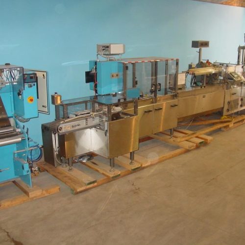MGS MCM500 Glue S/S 1/2 in – 2.75 in Pitch Cartoner with GUK Leaflet Feeder System