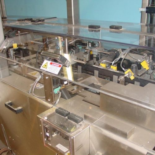 MGS MCM500 Glue S/S 1/2 in – 2.75 in Pitch Cartoner with GUK Leaflet Feeder System