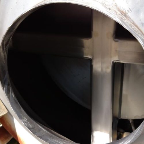 Vibra Screw Live Bottom S/S Recieving Hopper w/ Vibrator