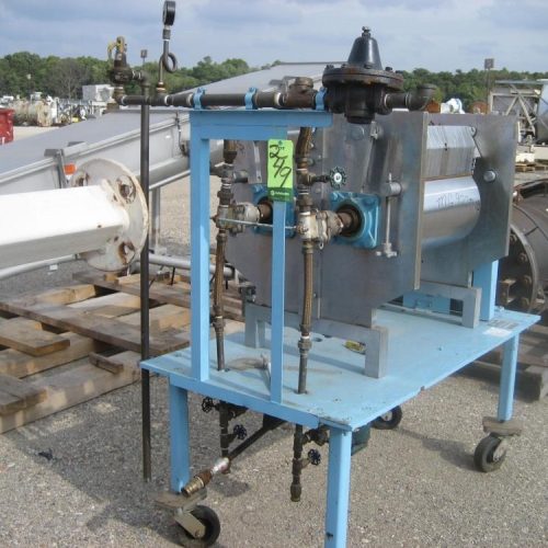 Overton Model GF10 18 in x 10 in S/S Double Drum Dryer
