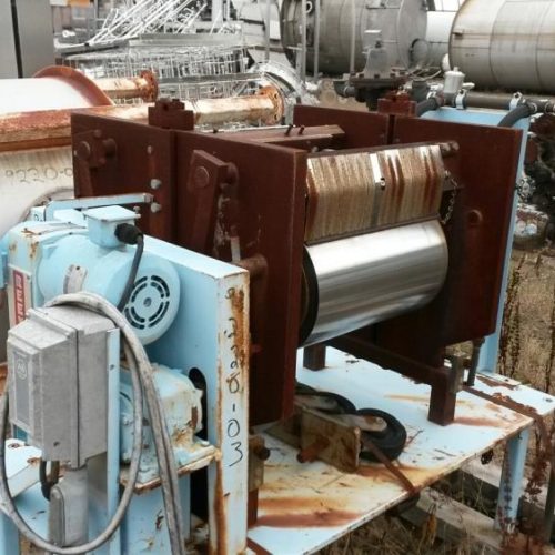 Overton Model GF10 18 in x 10 in S/S Double Drum Dryer