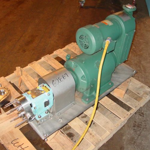 Waukesha Model 018 Jacketed 1.5hp Positive Displacement Pump