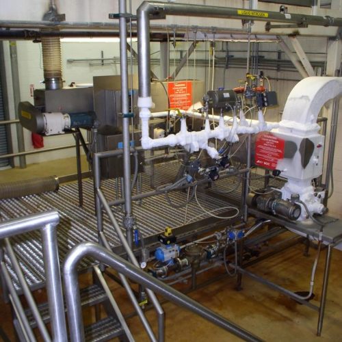 BOC 13ft L Twin S/S Segmented Screw Liquid Nitrogen Cryogenic Cooling System