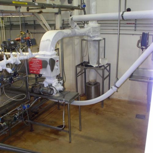 BOC 13ft L Twin S/S Segmented Screw Liquid Nitrogen Cryogenic Cooling System