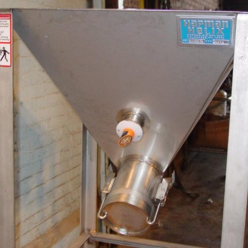 Hapman Model 500SS S/S Dump Hopper for flexible screw conveyor