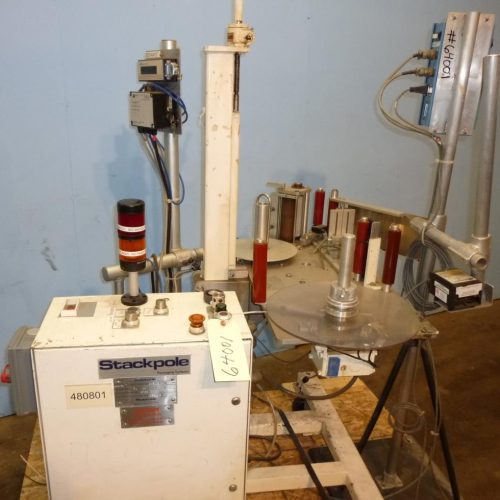 Stackpole Model SM900 Pressure Sensitive Wipe on Case Labeler w/ Portable Stand