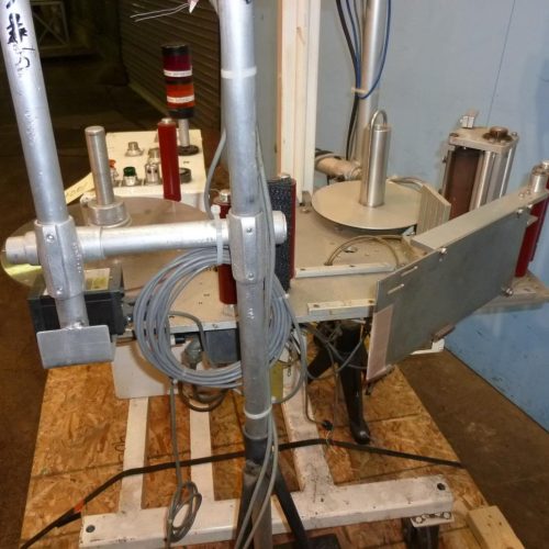 Stackpole Model SM900 Pressure Sensitive Wipe on Case Labeler w/ Portable Stand