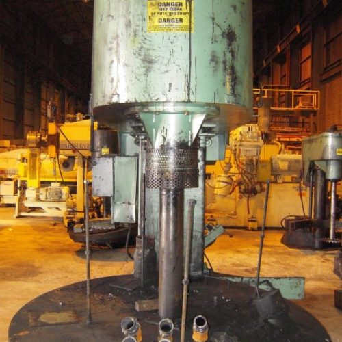 Schold 150 HP Coaxial Dispersion Mixer with Hydraulic Lift and Tank