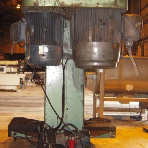 Schold 100 HP Coaxial Dispersion Mixer with Hydraulic Lift and Tank