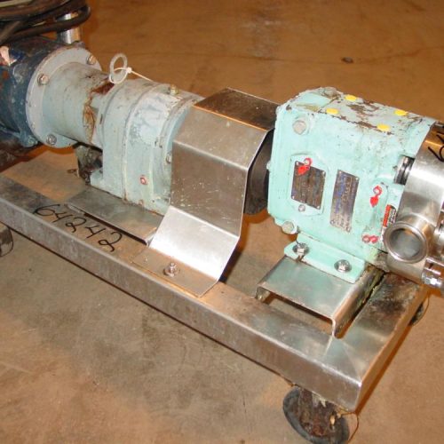 Waukesha Model 18 S/S XP Positive Displacement Pump on S/S Cart