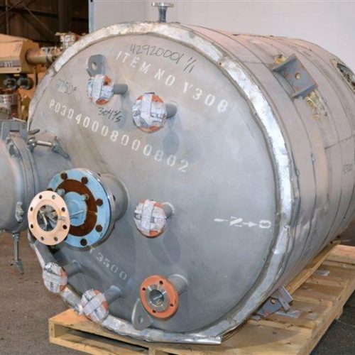 800 Gallon Precision Stainless 304 S/S Vertical Jacketed Reactor
