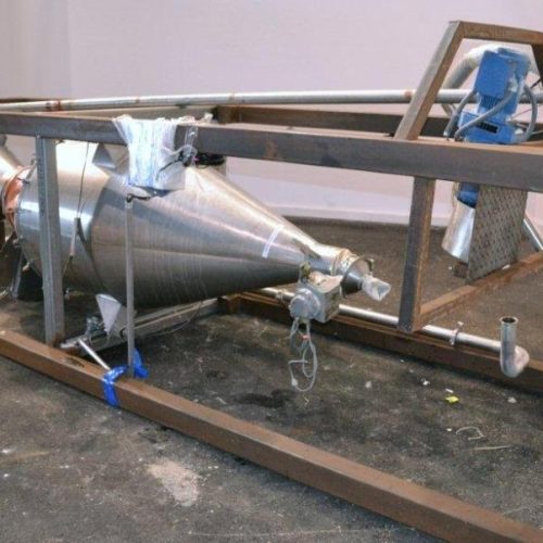 2 in Dia x 192 in L Pneumatic Conveying System w/ Pneumatic Feed Hopper