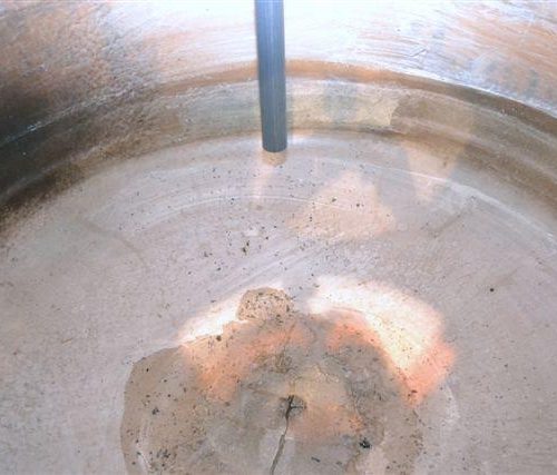 400 Gallon Ershigs Fiberglass Dish Top and Bottom Vertical Tank
