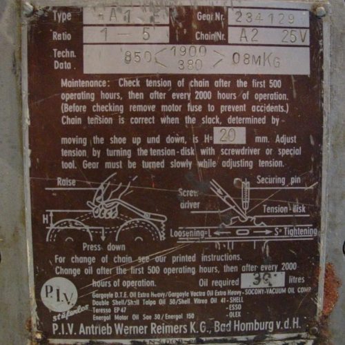 Piv-Getriebe Model A1E 76mm Labco Extruder with Guillotine