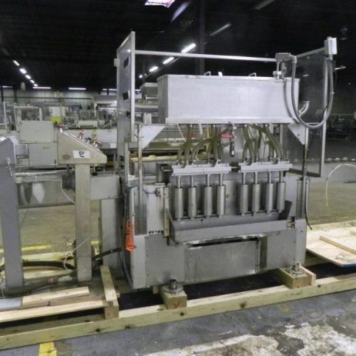 Cozzoli Model LF840 8 Head Inline Continuous Motion Walking Beam Style Piston Filler