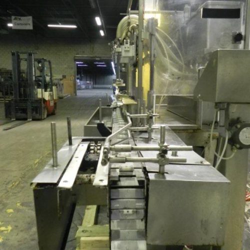 Cozzoli Model LF840 8 Head Inline Continuous Motion Walking Beam Style Piston Filler
