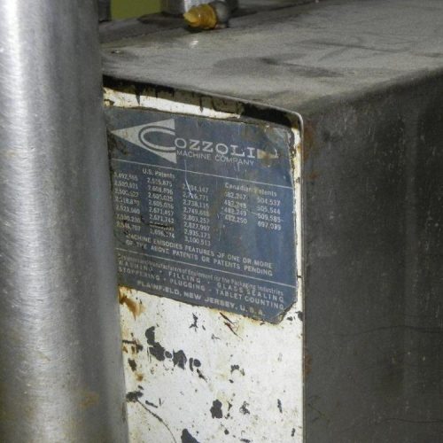 Cozzoli Model LF840 8 Head Inline Continuous Motion Walking Beam Style Piston Filler