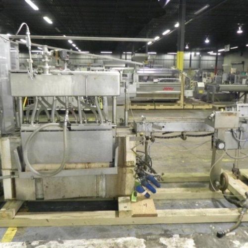 Cozzoli Model LF840 8 Head Inline Continuous Motion Walking Beam Style Piston Filler