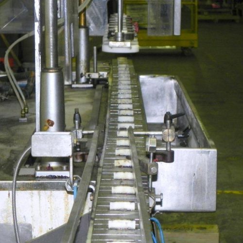 Cozzoli Model LF840 8 Head Inline Continuous Motion Walking Beam Style Piston Filler