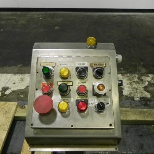 Cozzoli Model LF840 8 Head Inline Continuous Motion Walking Beam Style Piston Filler