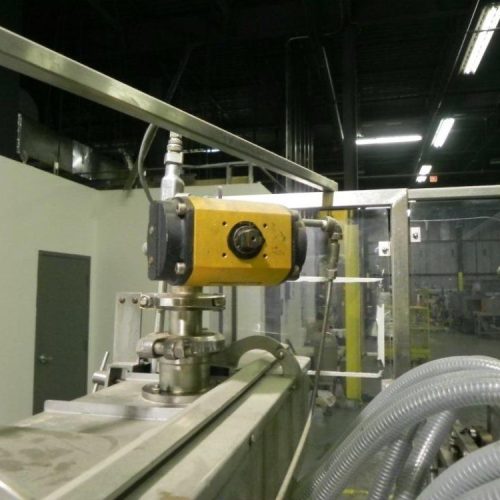 Cozzoli Model LF840 8 Head Inline Continuous Motion Walking Beam Style Piston Filler