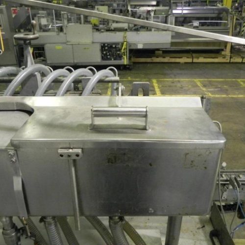 Cozzoli Model LF840 8 Head Inline Continuous Motion Walking Beam Style Piston Filler