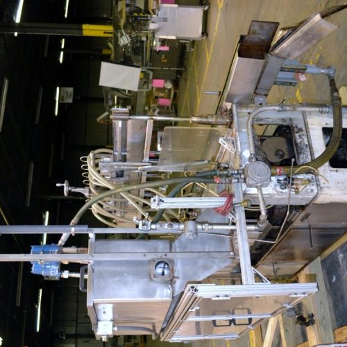 Cozzolli Model LF840 8 Head Inline Continuous Motion Walking Beam Style Piston Filler