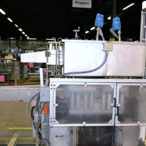 Cozzolli Model LF840 8 Head Inline Continuous Motion Walking Beam Style Piston Filler