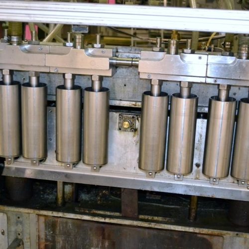 Cozzolli Model LF840 8 Head Inline Continuous Motion Walking Beam Style Piston Filler