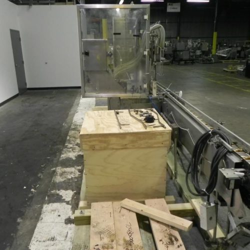 Cozzolli Model LF840 8 Head Continuous Motion Walking Beam Style Inline Piston Filler
