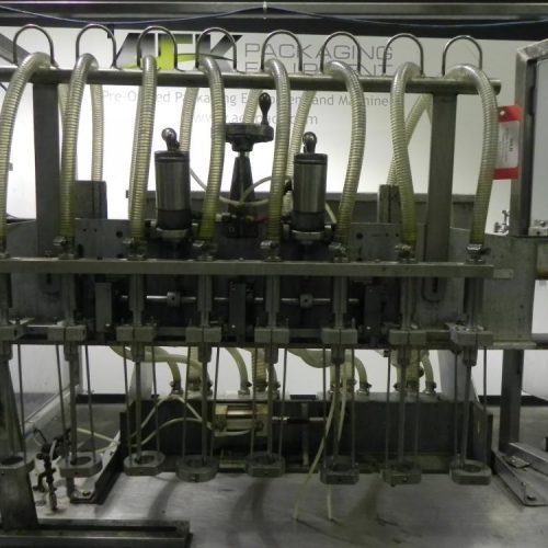 Cozzolli Model LF840 8 Head Continuous Motion Walking Beam Style Inline Piston Filler