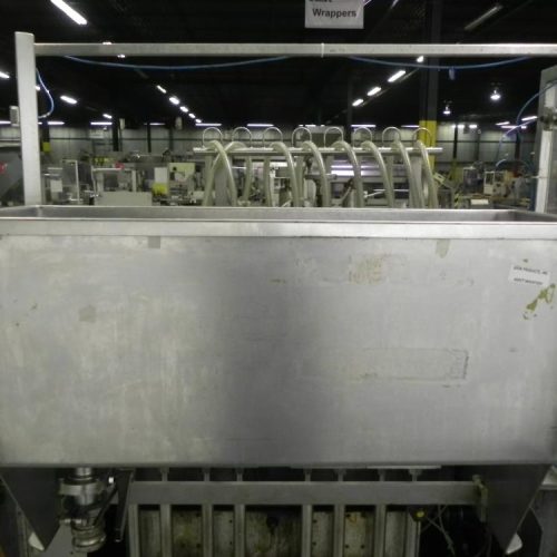 Cozzolli Model LF840 8 Head Continuous Motion Walking Beam Style Inline Piston Filler