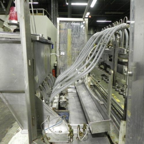 Cozzolli Model LF840 8 Head Continuous Motion Walking Beam Style Inline Piston Filler