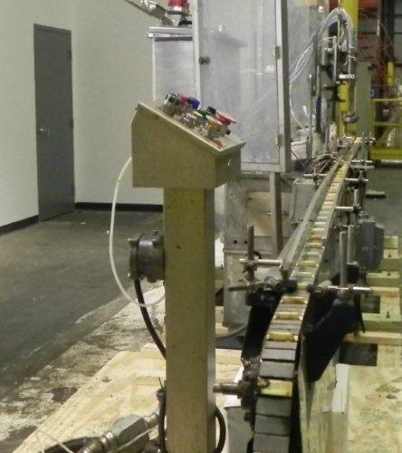 Cozzolli Model LF840 8 Head Continuous Motion Walking Beam Style Inline Piston Filler