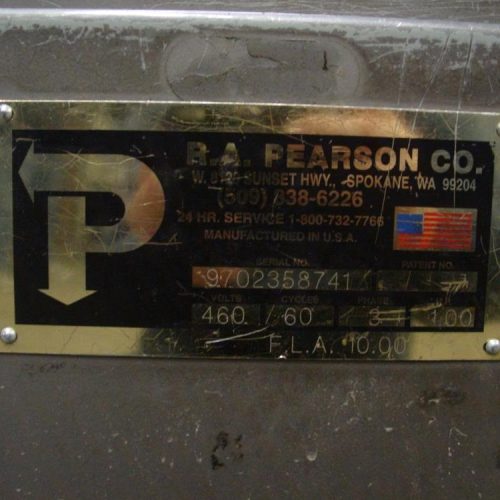 Pearson Model R23501 Case Erector 18 cpm w/ Bottom 3M Tape head