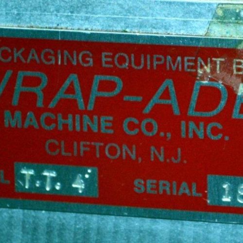 WrapAde Model TT4 Vertical Strip Packager w/6 tablets or capsule hoppers