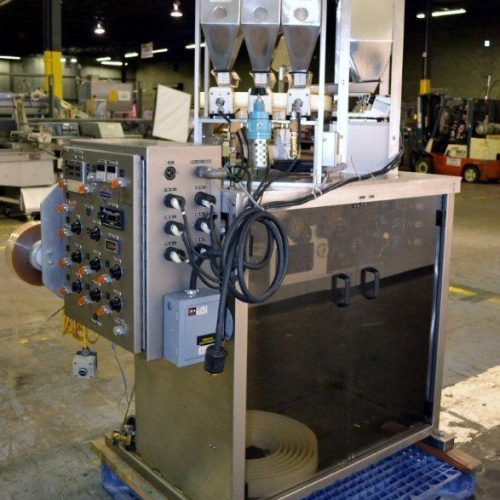 WrapAde Model TT4 Vertical Strip Packager w/6 tablets or capsule hoppers
