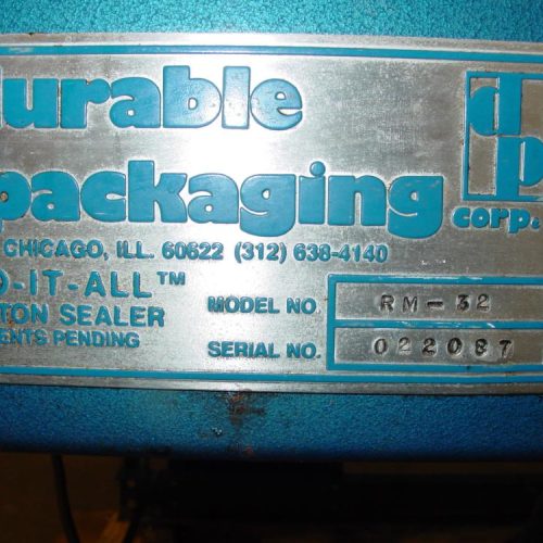 Durable Packaging Model RM-32, Carton Sealer