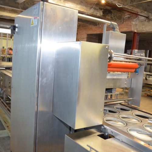 Orics S30 Inline 30 TPM Tray Packaging Line w/ 3 Piston Filler, Pack Area and Sealer