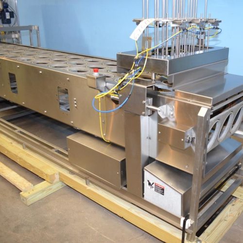 Orics S30 Inline 30 TPM Tray Packaging Line w/ 3 Piston Filler, Pack Area and Sealer